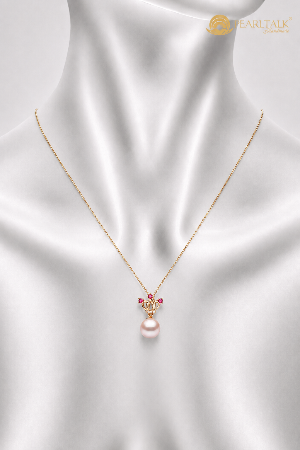 MẶT DÂY CHUYỀN NGỌC TRAI VÀNG 18K
